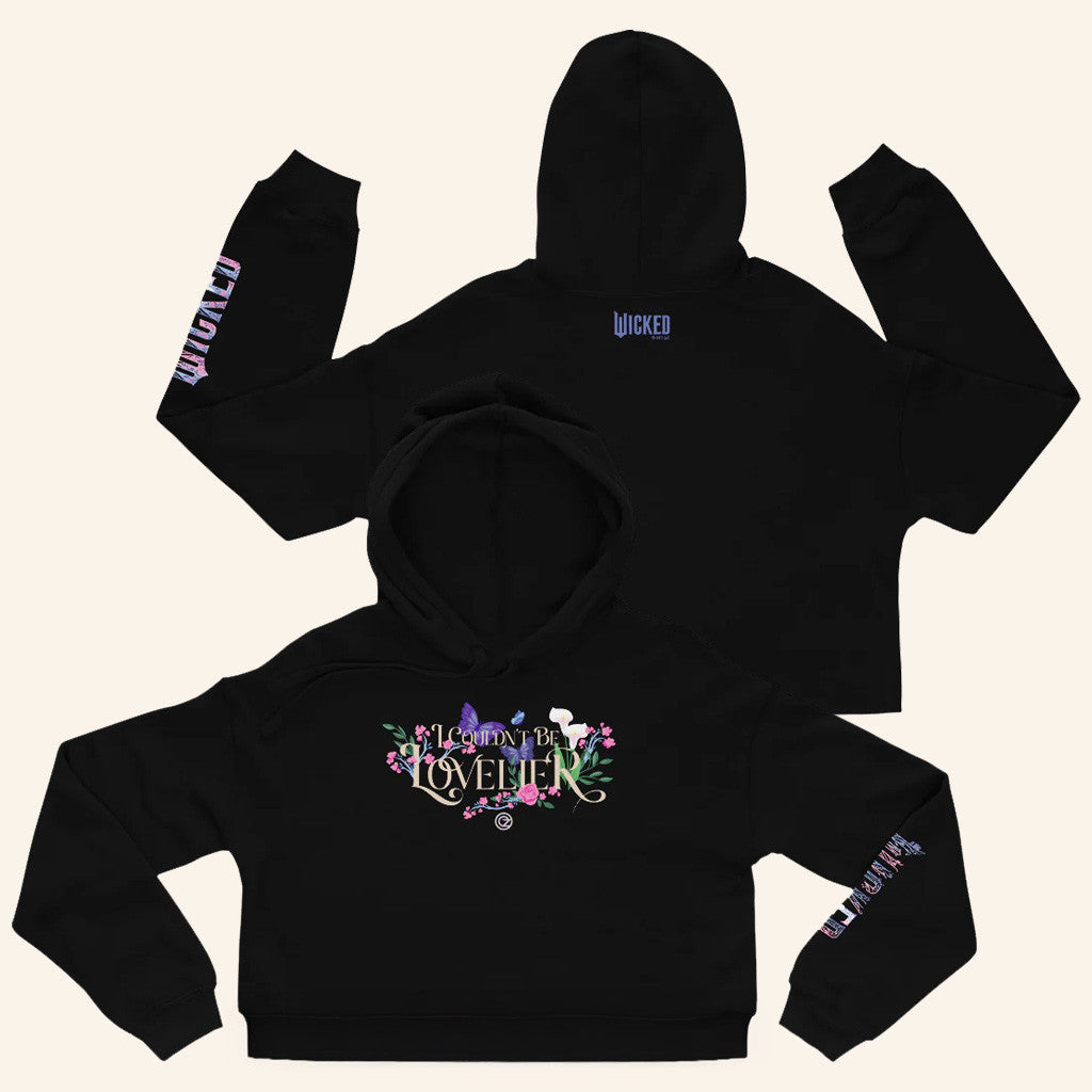 Wicked Merch I Couldn't Be Lovelier Cropped Hoodie Great Gifts For Girlfriend - Thriftgiftshop