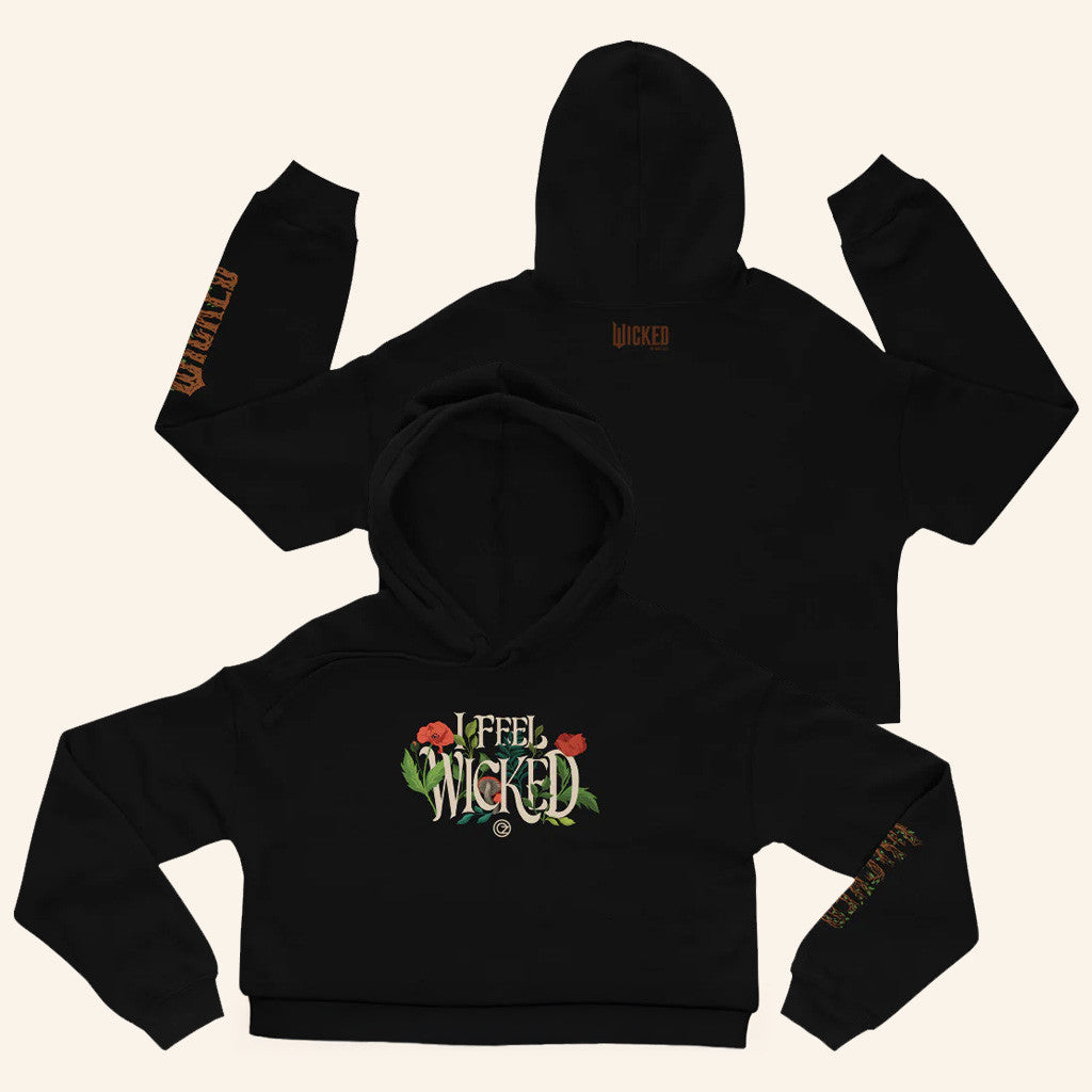 Wicked Merch I Feel Wicked Cropped Hoodie Birthday Gifts For Wife - Thriftgiftshop