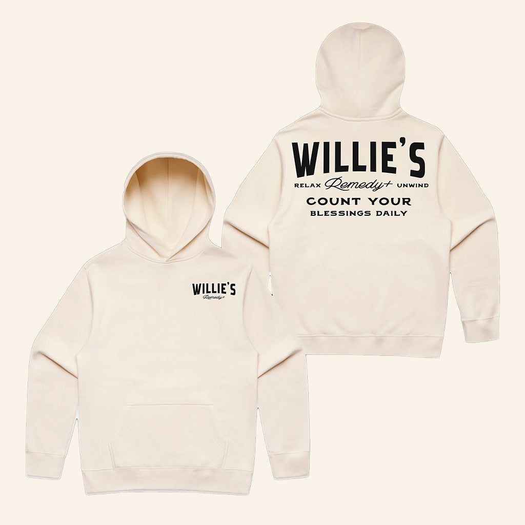 Willie's Remedy Merch Count Your Blessings Hoodie Good Gifts For Mom - Thriftgiftshop