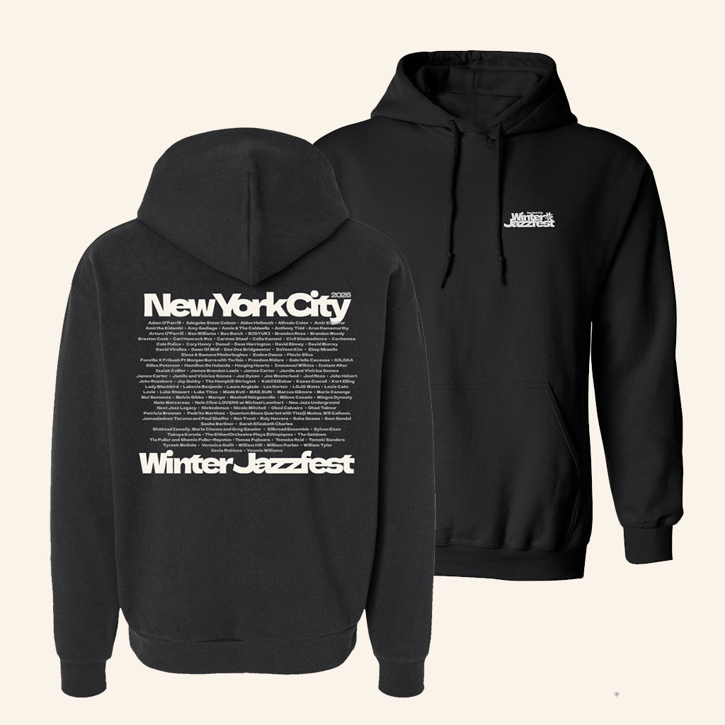 Winter Jazz Fest Merch Till We Rise Black Hoodie 2026 Artist Lineup Hoodie Gifts For Music Fans - Thriftgiftshop
