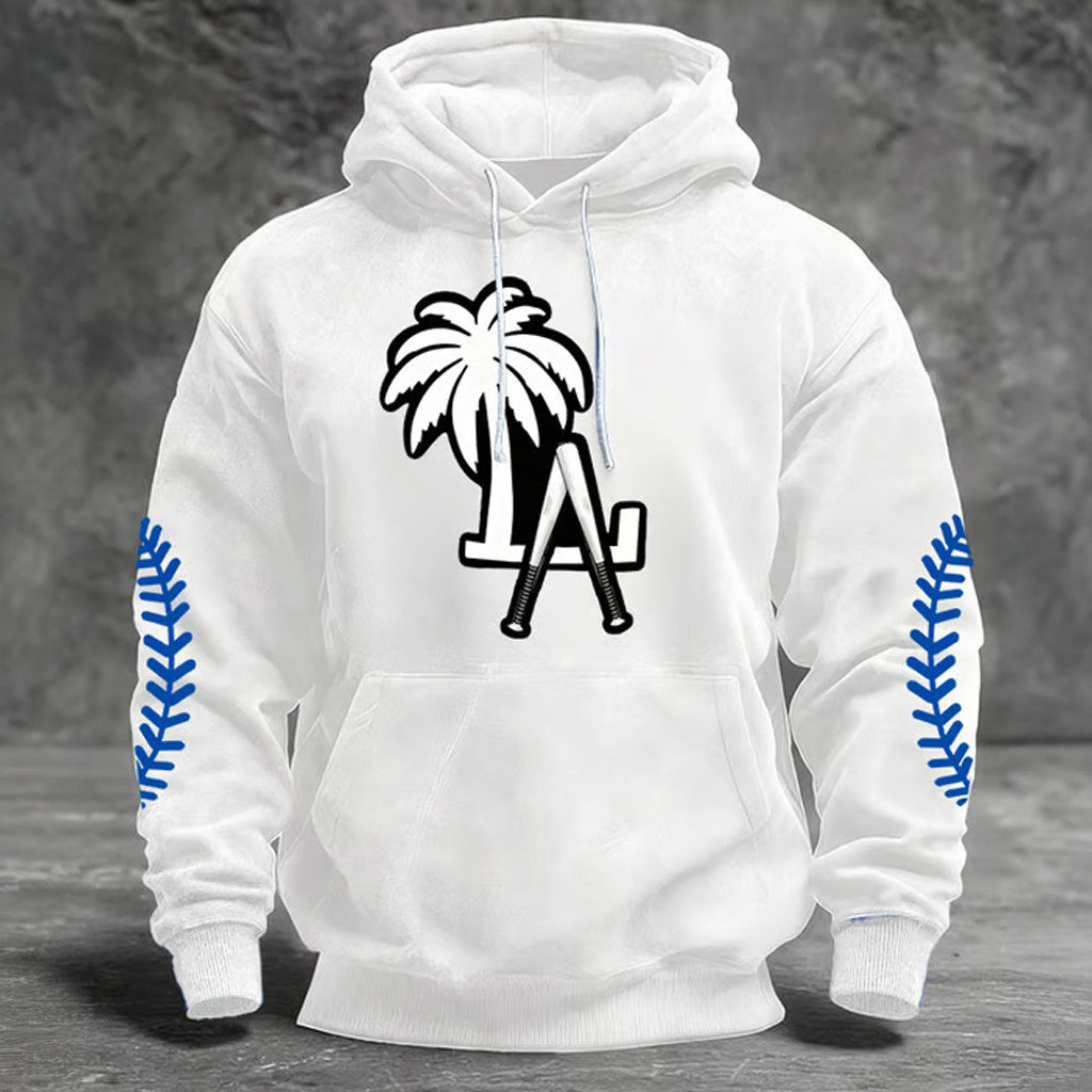 World Series Merch 2025 Coconut Tree LA Game Day Hoodie LA Dodgers Back To Back Champions Hoodie - Thriftgiftshop