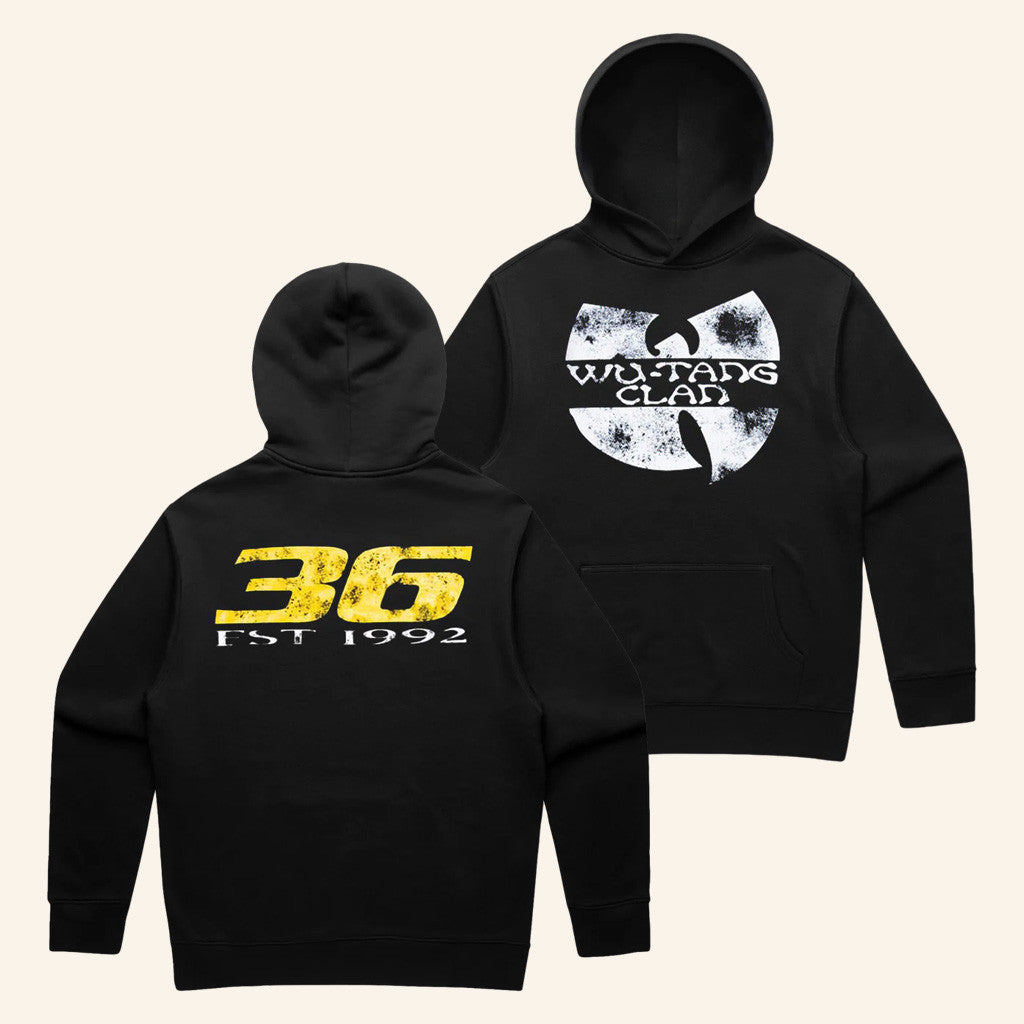 Wu Tang Merch Wu Faded 36 Hoodie Christmas Present Ideas For Father - Thriftgiftshop