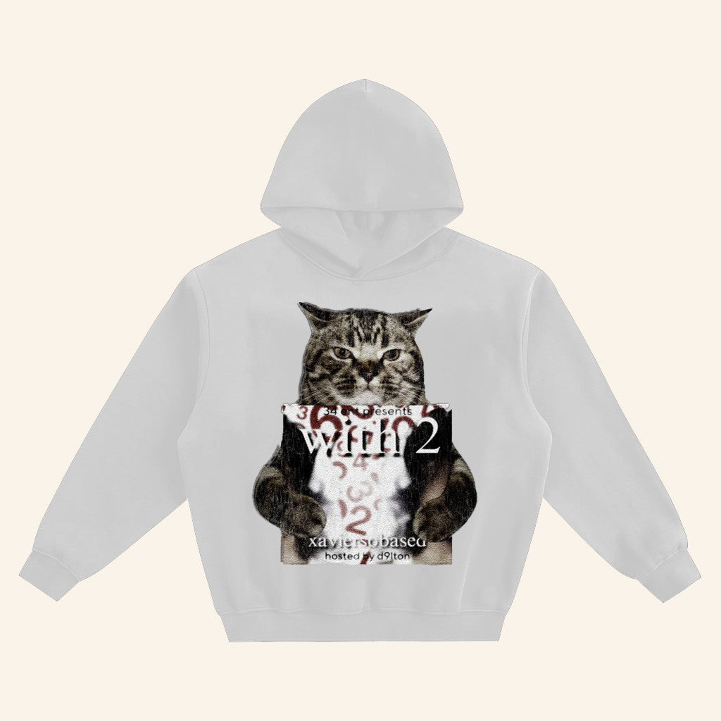 Xaviersobased Merch Cat Holding With 2 Xaviersobased Hoodie Best Gifts For Rap Lovers - Thriftgiftshop