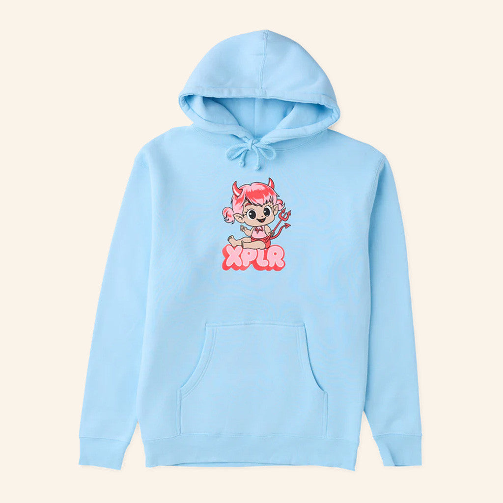 XPLR Merch Baby Devil V 3 Hoodie Birthday Gift For Girlfriend - Thriftgiftshop