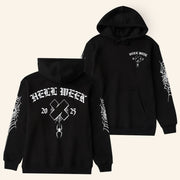 XPLR Merch Hell Week 2025 Black Hoodie Halloween Present For Boyfriend - Thriftgiftshop