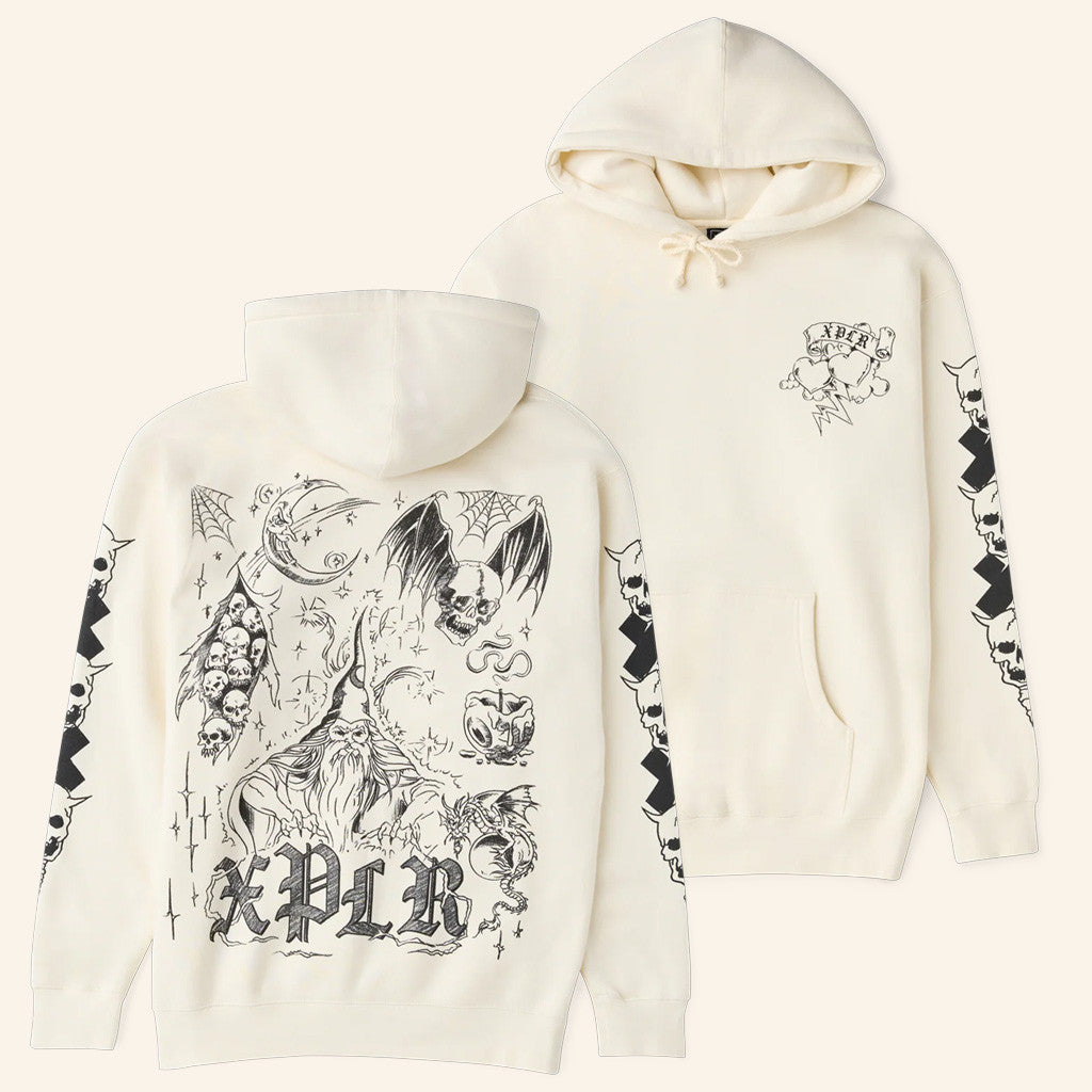 XPLR Merch Inked Hoodie Spooky Season Clothes Halloween Gift For Her - Thriftgiftshop