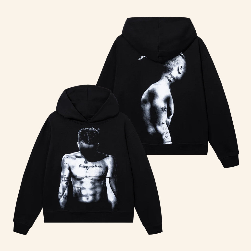 XXXTentacion Merch Alone Hoodie Black Gift Ideas For Rapper Fans - Thriftgiftshop