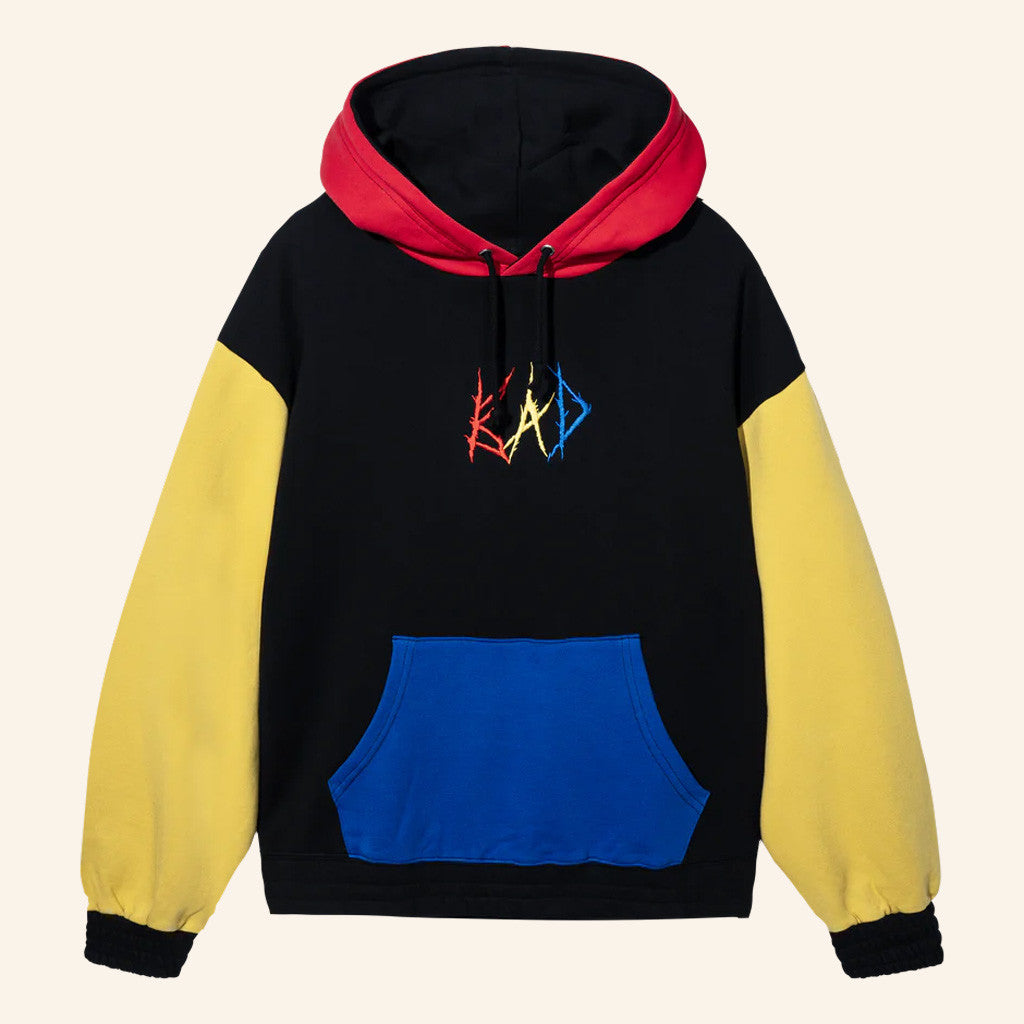XXXTentacion Merch Bad Logo Colorblock Hoodie Gifts For Hip Hop Fans - Thriftgiftshop