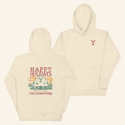 Yellowstone Merch Yellowstone Happy Holiday Barn Hoodie Gifts For Brother - Thriftgiftshop