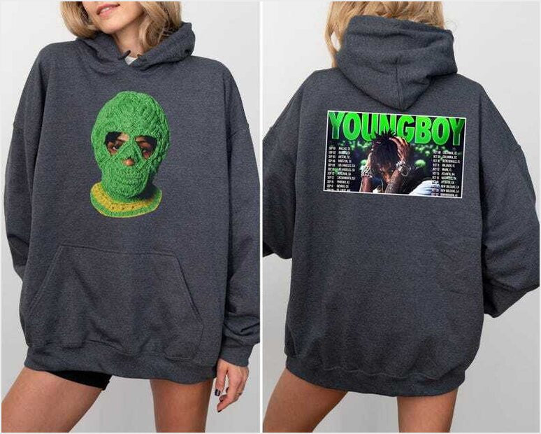 Youngboy Rap Hip Hop Music Tour 2025 Hoodie Gifts For Him Merch Clothing - Thriftgiftshop