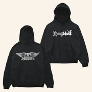 Yungblud Merch Aerosmith And YUNGBLUD Hoodie One More Time Black Hoodie Fan Apparel - Thriftgiftshop