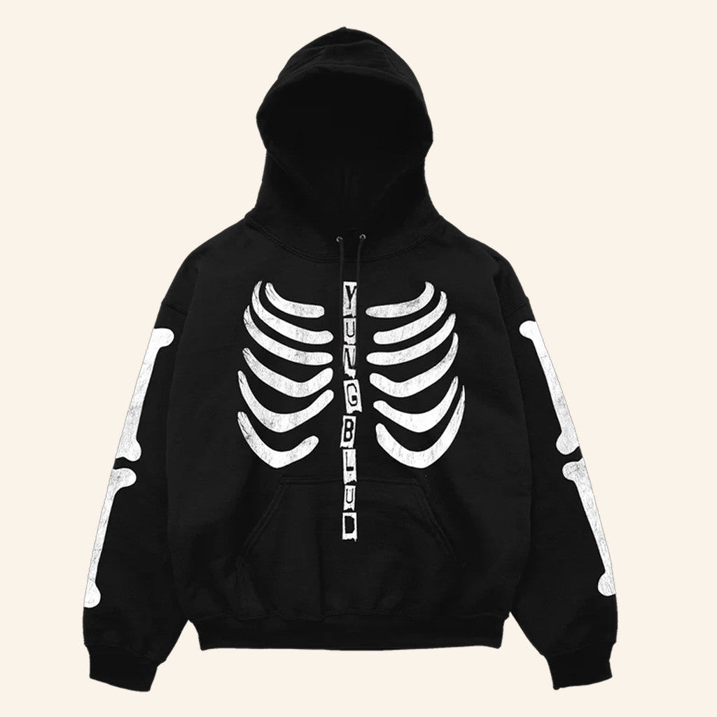 Yungblud Merch Yungblud Skeleton Hoodie Gifts For Music Enthusiasts - Thriftgiftshop