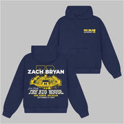 Zach Bryan X Michigan Wolverines Live From The Big House Ann Arbor Hoodie Gifts For Fans Merch Apparel - Thriftgiftshop