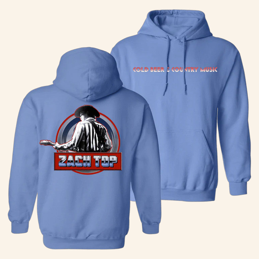 Zach Top Merch The Can Hoodie Cold Beer And Country Music Hoodie Xmas Gifts For Father - Thriftgiftshop