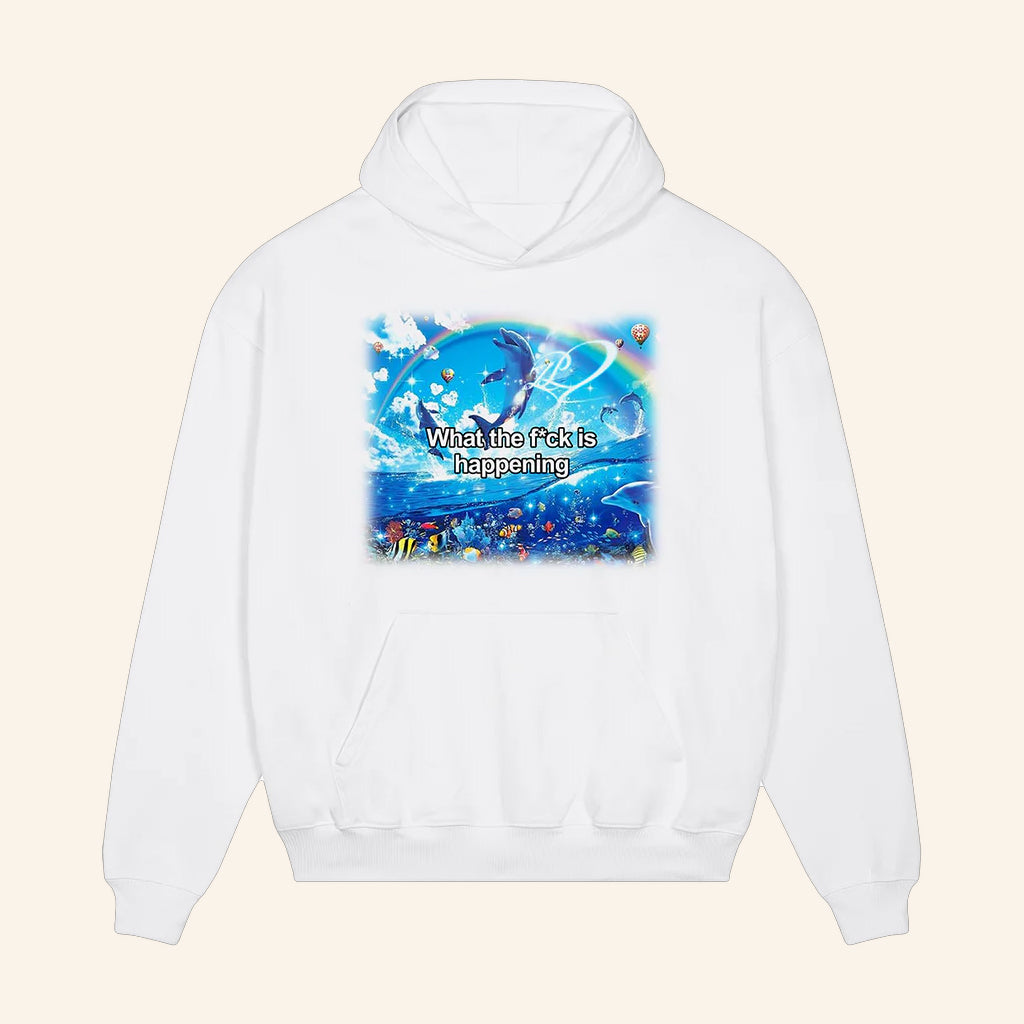 Zara Larsson Merch White Dolphin Hoodie Christmas Gifts For Music Fans - Thriftgiftshop