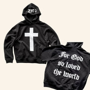 Zero Skateboards Merch God So Loved The World Hoodie Gifts For Christian Friend - Thriftgiftshop